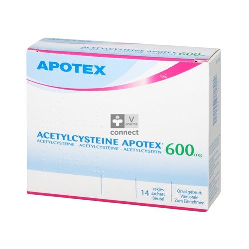 Acetylcysteine Apotex Sach 14 X 600mg