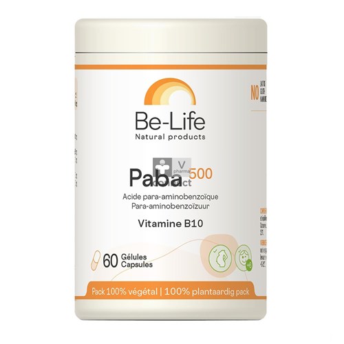 Be-Life Paba 500 Mg 60 Gélules