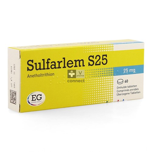Sulfarlem S25      60 Comprimés Enrobés