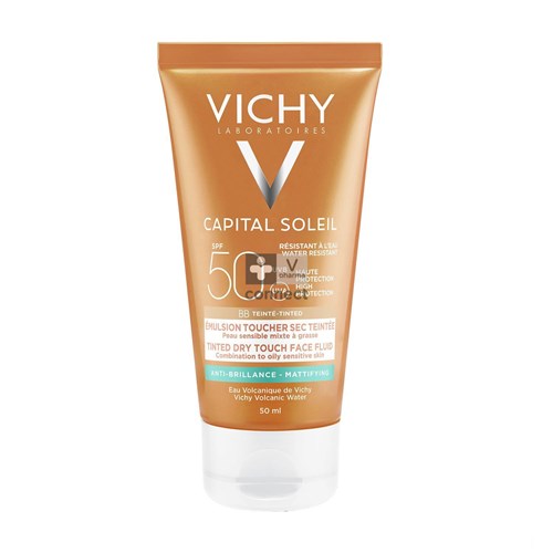 Vichy Capital Soleil BB Emulsion Toucher Sec Teintée SPF50+ 50 ml