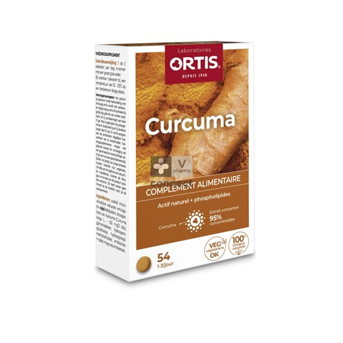 Ortis Curcuma Blister Comp 3x18