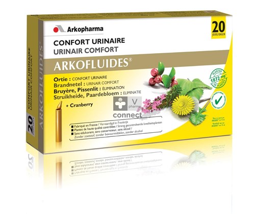 Arkofluide Confort Urinaire 20 Ampoules