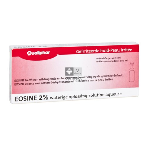 Eosine 2% Oplossing 10 flacons Monodosissen Qualiphar