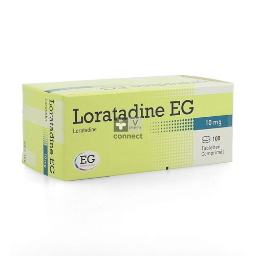 Loratadine EG 10 mg 100 Comprimés