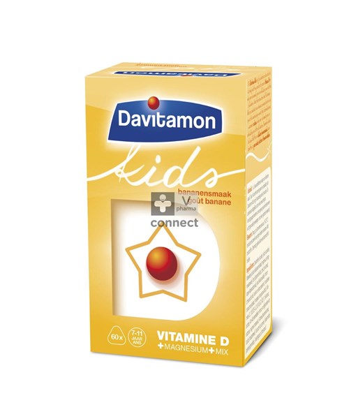 Davitamon Kids Banane 60 Comprimés
