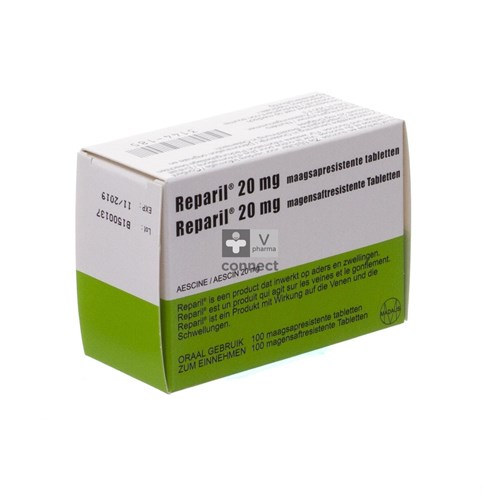 Reparil 20 mg 100 Comprimés Gastrorésistants