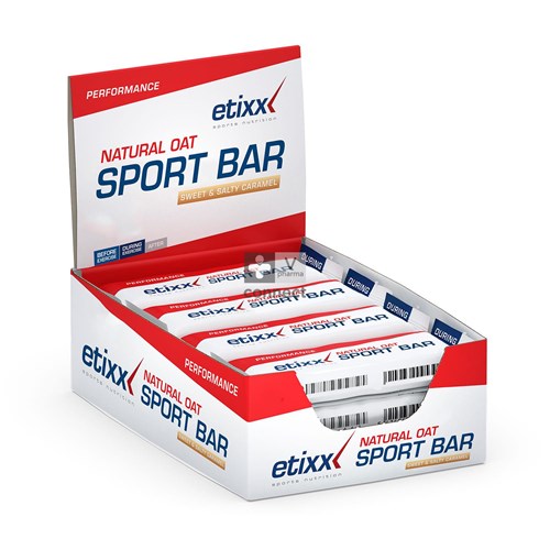Etixx Sport Barre Nature OAT 55 g 12 Pièces