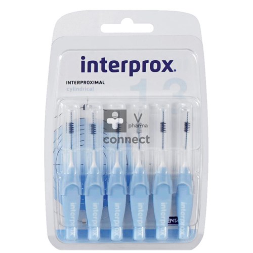 Interprox Premium Cylindric Bleu Clair 3,5 mm Brosse Interdentaire 6 Pièces