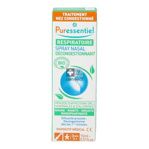 Puressentiel Respiratoire Spray Nasal 15 ml