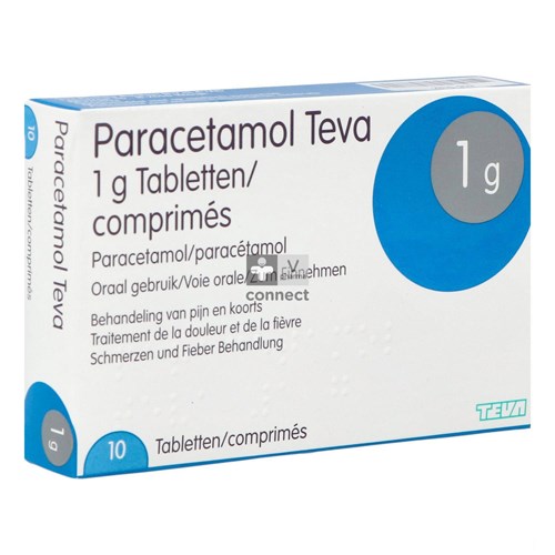 Paracetamol Teva 1 G 10 Comprimés