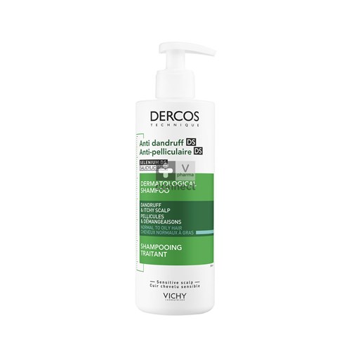 Vichy Dercos Shampooing Antipelliculaire Cheveux Gras 400 ml