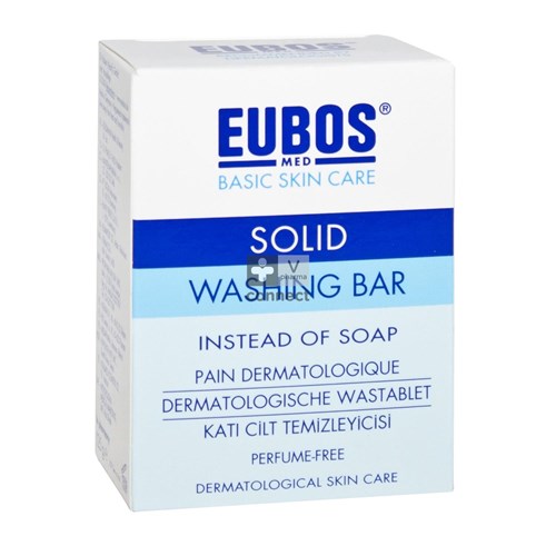 Eubos Dermatologisch wastablet Blauw Zonder parfum 125 g
