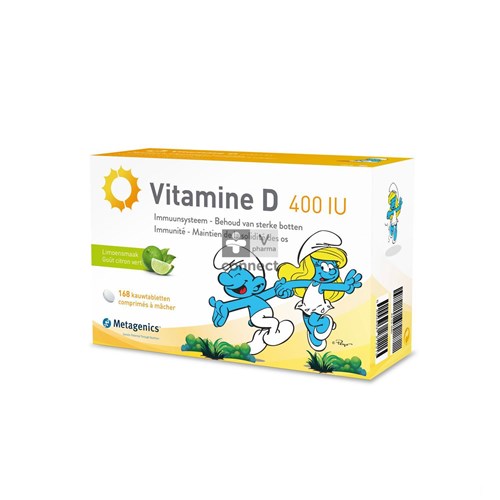 Metagenics Vitamine D 400UI Schtroumpfs 168 Comprimés