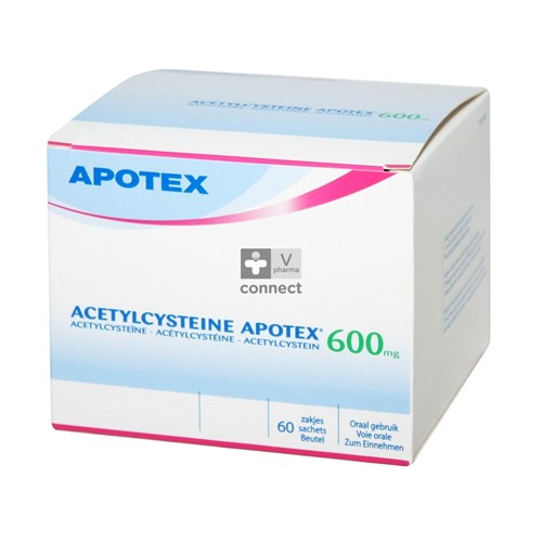 Acetylcysteine Apotex 600 mg 60 zakjes