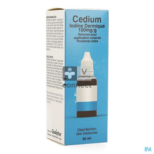 Cedium Iodine Dermal Solution Cutanée 30 ml