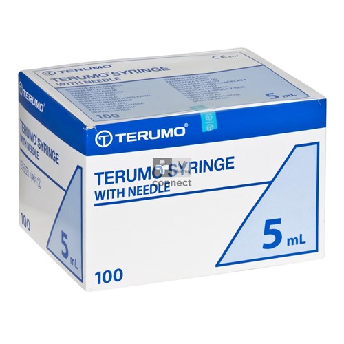 Terumo Seringue + Aiguille 5 ml 21g 1  1/2  100 Pièces