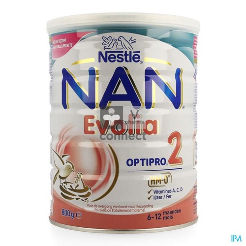 Nestle Nan Optipro Evolia 2 Lait Poudre 800 g
