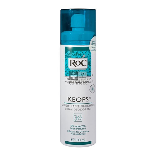 Roc Keops Déodorant Spray Fraicheur Sans Parfum 100 ml