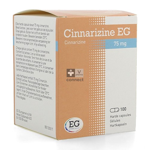 Cinnarizine EG 75 mg 100 Gélules