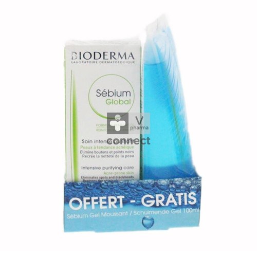 Bioderma Sebium Sens.cr 30ml+gel Schuim100ml Grat.