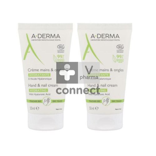 Aderma Indispensable Crème Mains 50 ml Duo