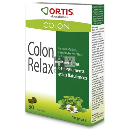 Ortis Colon Relax 30 Comprimés