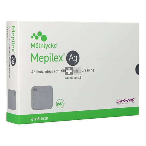 Mepilex Ag 6 x 8,5 cm  5 Pièces