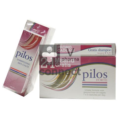 Pilos Forte 2 x 90 tabletten + Shampoo 100 ml Promoprijs