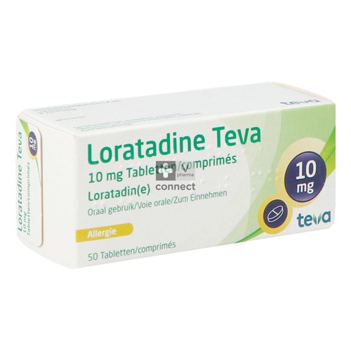 Loratadine Teva 10 mg 50 Comprimés