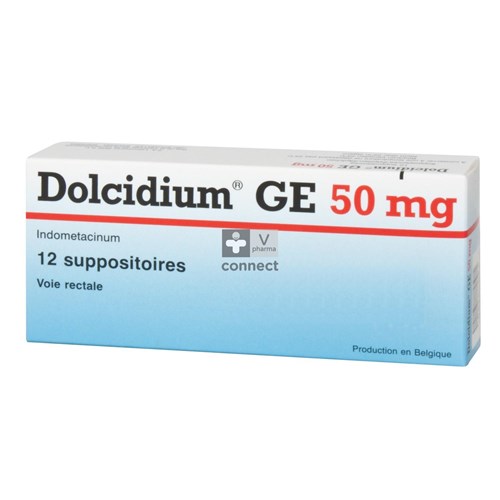 Dolcidium GE 50 mg 12 Suppositoires