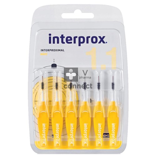 Interprox Premium Mini Jaune 3 mm Brosse Interdentaire 6 Pièces