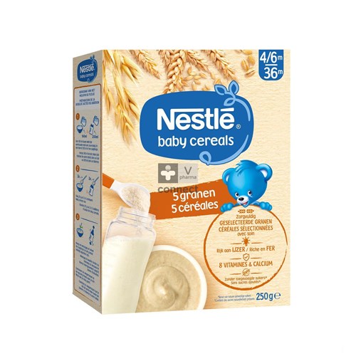 Nestle Baby Cereals 5 Cereales 250 g