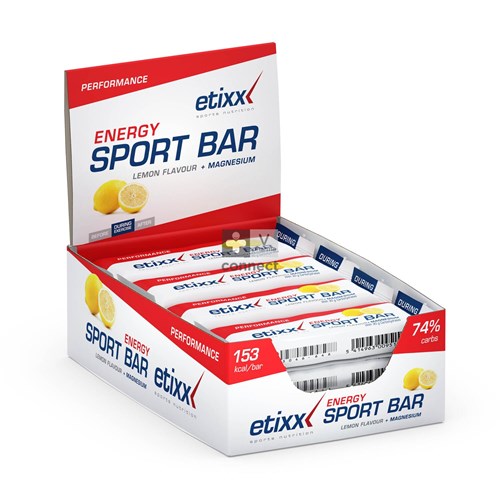 Etixx Energy Sport Barre Citron 12 x 40 g