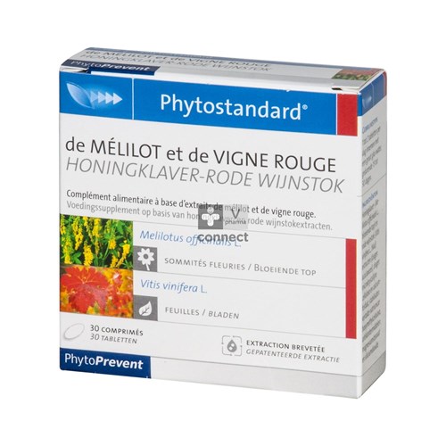 Phytostandard Melilot/Vigne Rouge 30 Comprimés