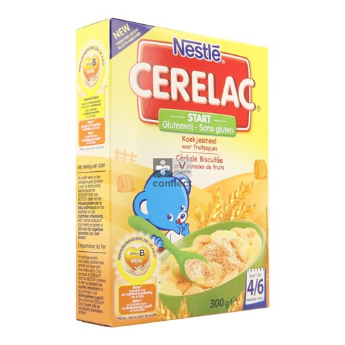 Nestle Cerelac Start Céréale Biscuitée pour Panade de Fruits 300 g