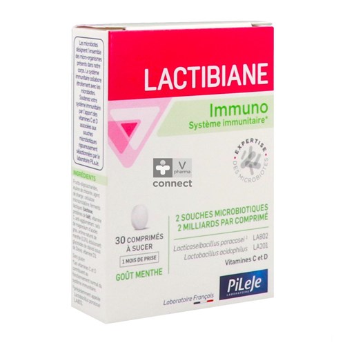 Pileje Lactibiane Immuno 30 zuigtabletten