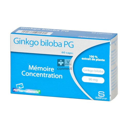 Pharmagenerix Ginkgo Biloba Caps. 60 Capsules