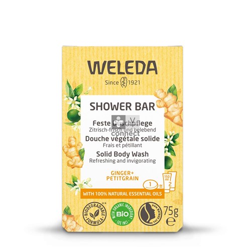Weleda Shower Bar Gember + Petit Grain 75 g