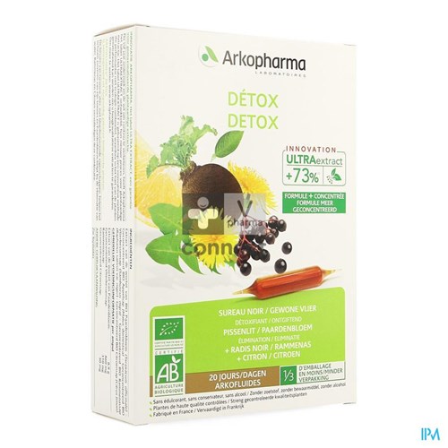 Arkofluide Detox Bio 20 Ampoules NF
