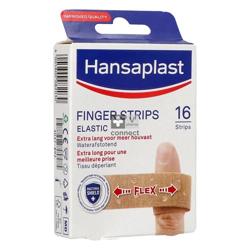 Hansaplast Med Finger Strips Elastic 16 Pièces 76861