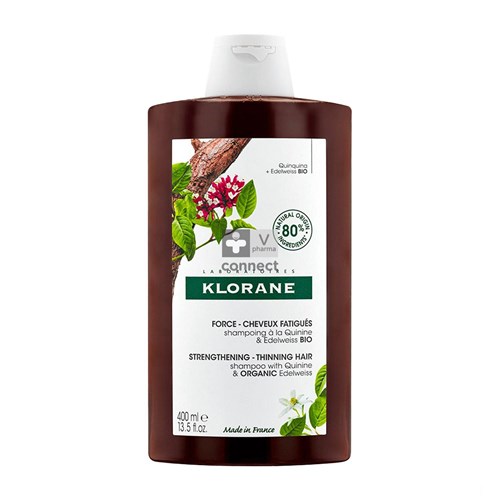 Klorane Shampooing Quinine Edelweiss 400 ml