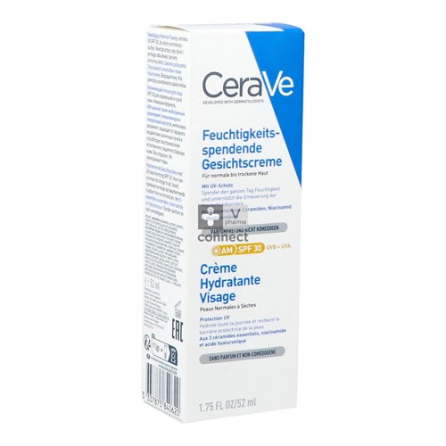 Cerave Crème Hydratante Visage Spf30  52 ml