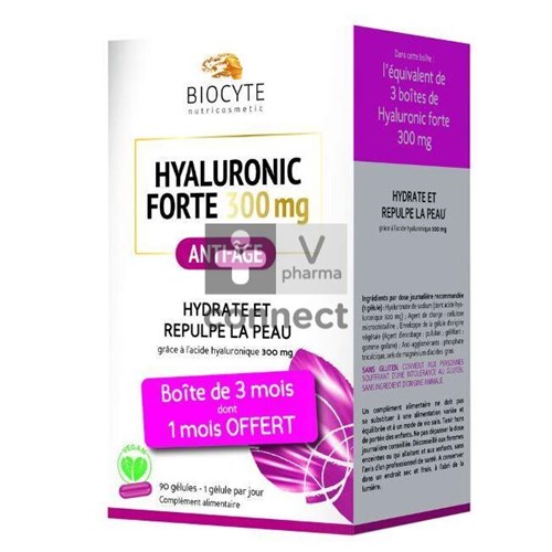 Biocyte Hyaluronic Forte 300 mg 90 Capsules