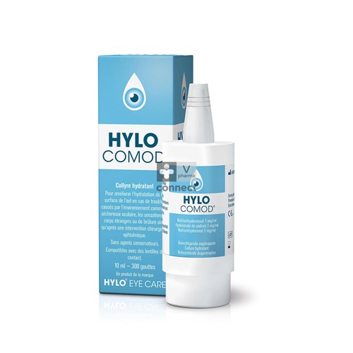 Hylo-Comod 0,1% Oogdruppels 10 ml