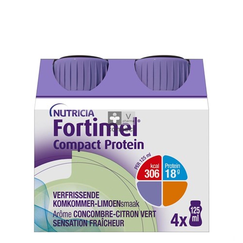 Fortimel Compact Protein Concombre 4 x 125 ml