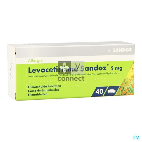 Levocetirizine Sandoz 5 mg 40 Comprimés