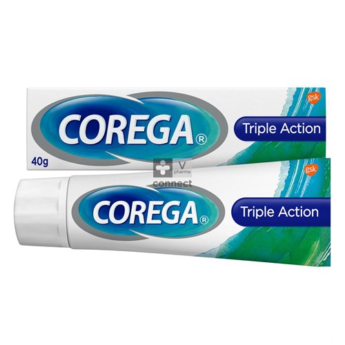 Corega Triple Action Crème Adhésive 40 g