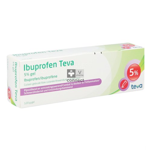 Ibuprofen Teva 5 % Gel 120 g