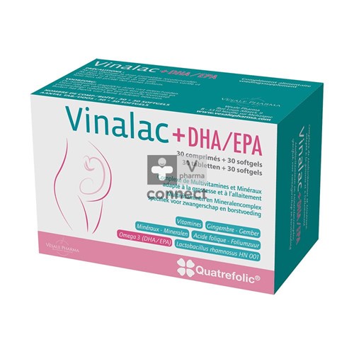 Vinalac DHA/EPA 30 Comprimés + 30 Gelules