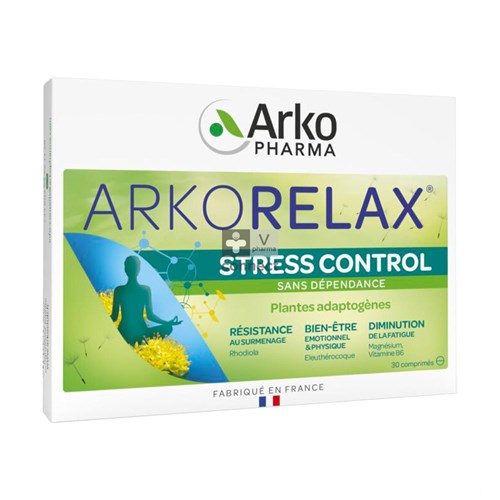 Arko Arkorelax Stress Control 30 Comprimés